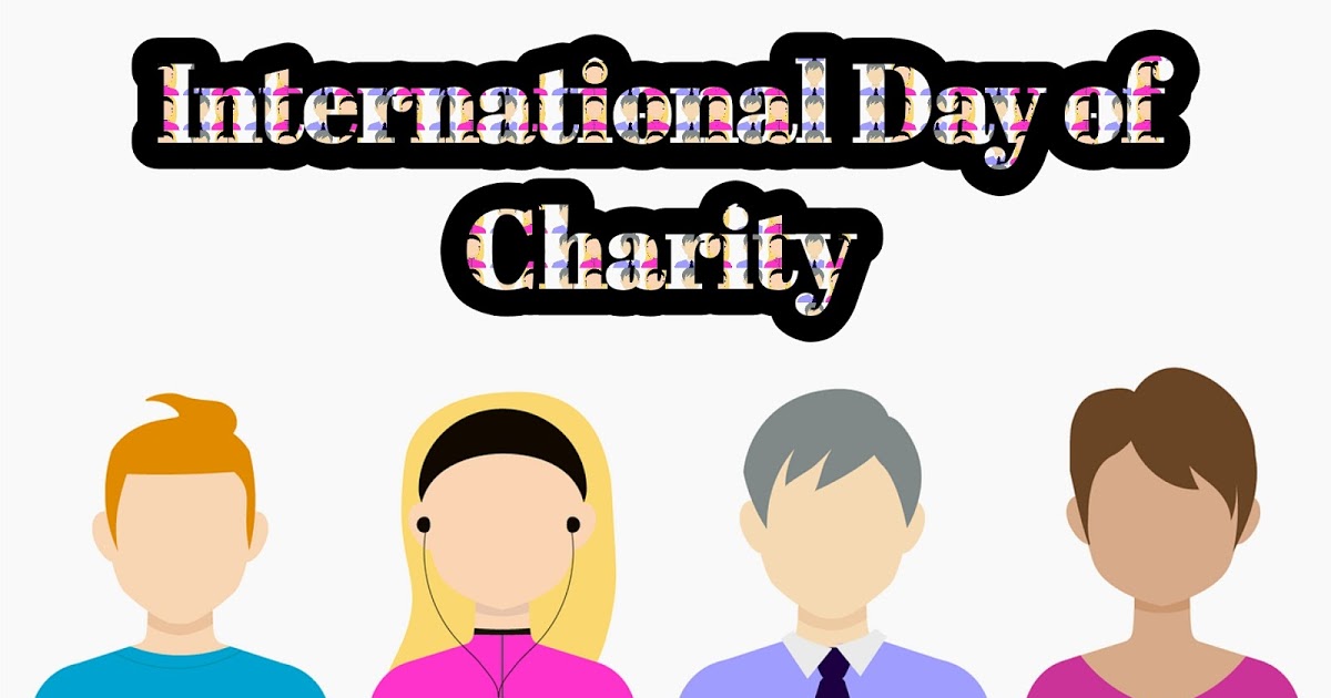 international day of charity faces illustration
