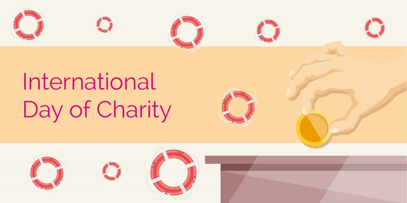 international day of charity greeting card