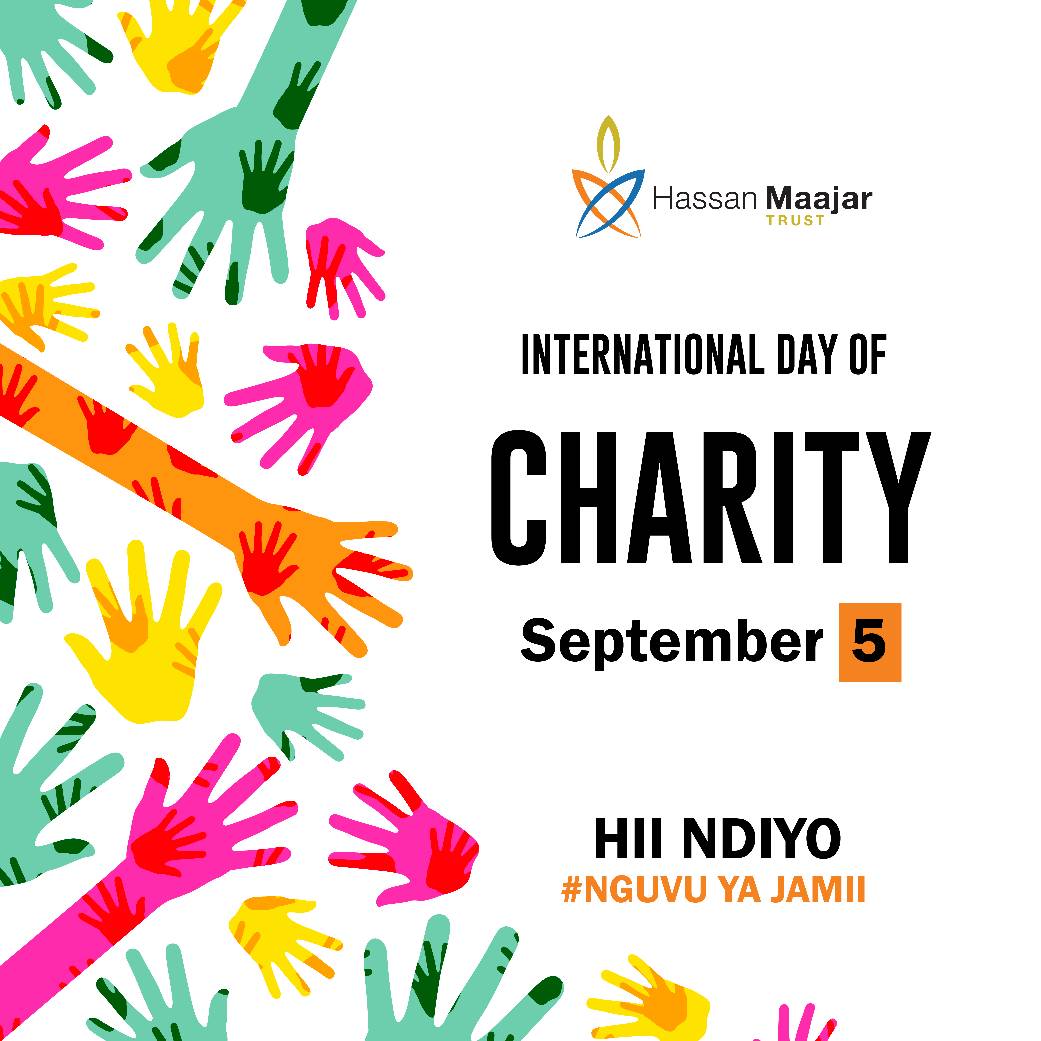 international day of charity september 5 greeting card