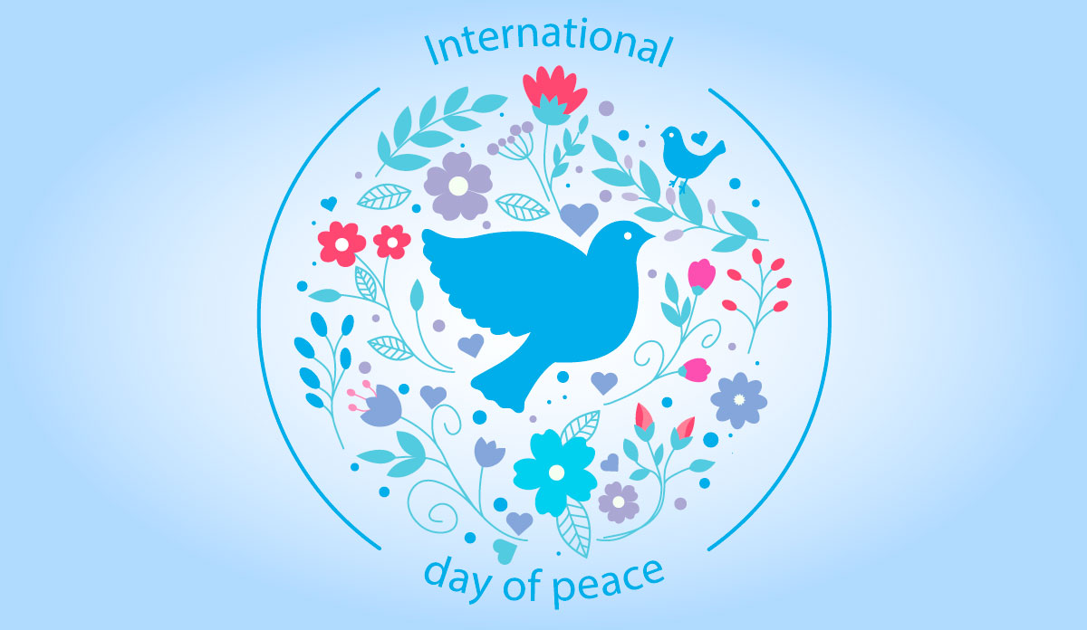 international day of peace beautiful greeting card