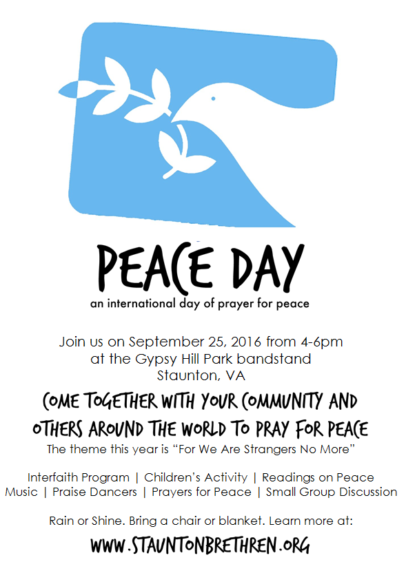 peace day an international day of prayer for peace