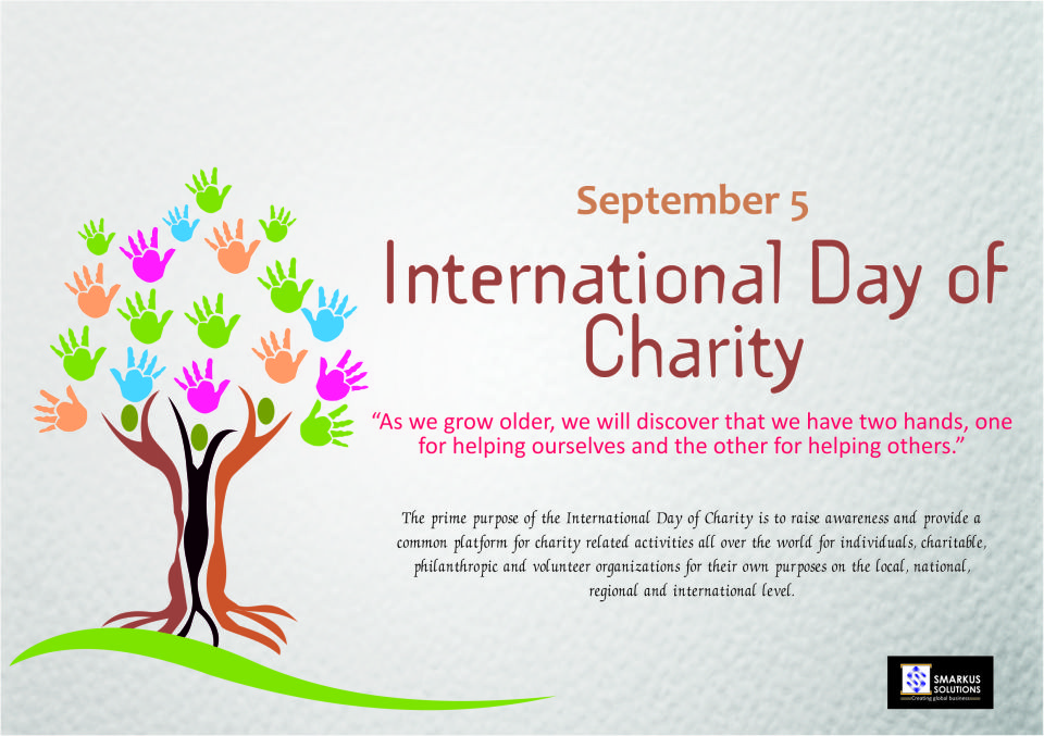 september 5 International Day of Charity illustration