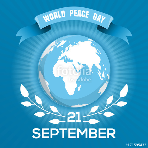 world peace day 21 september card