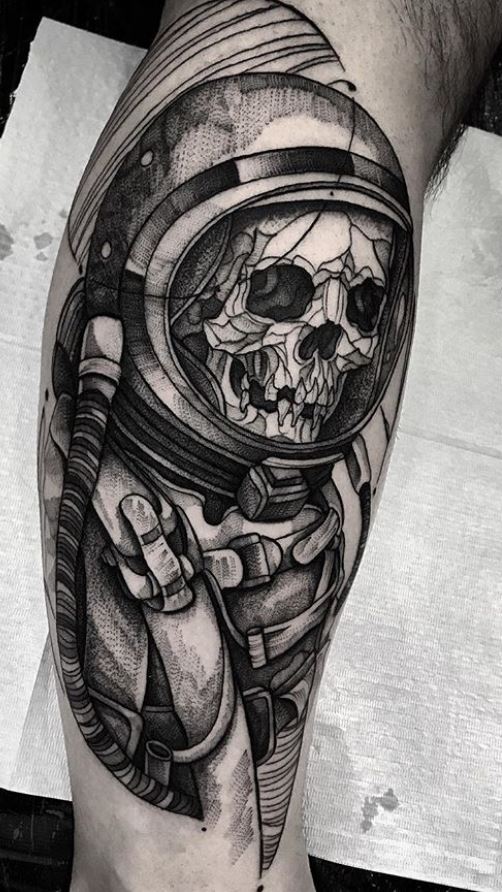 80+ Astronaut Tattoos | Spaceflight and Spaceman Tattoos