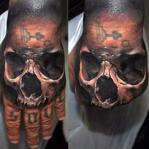 40+ Skull Hand Tattoos & Designs For Men