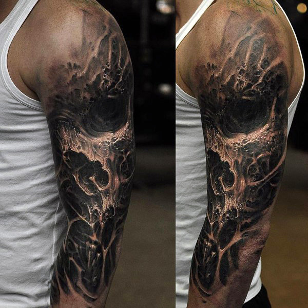 Interesting Skull Tattoo Sleeve - Best Tattoo Ideas Gallery