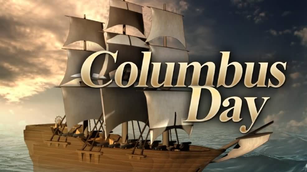 Columbus day 2018 ship in background