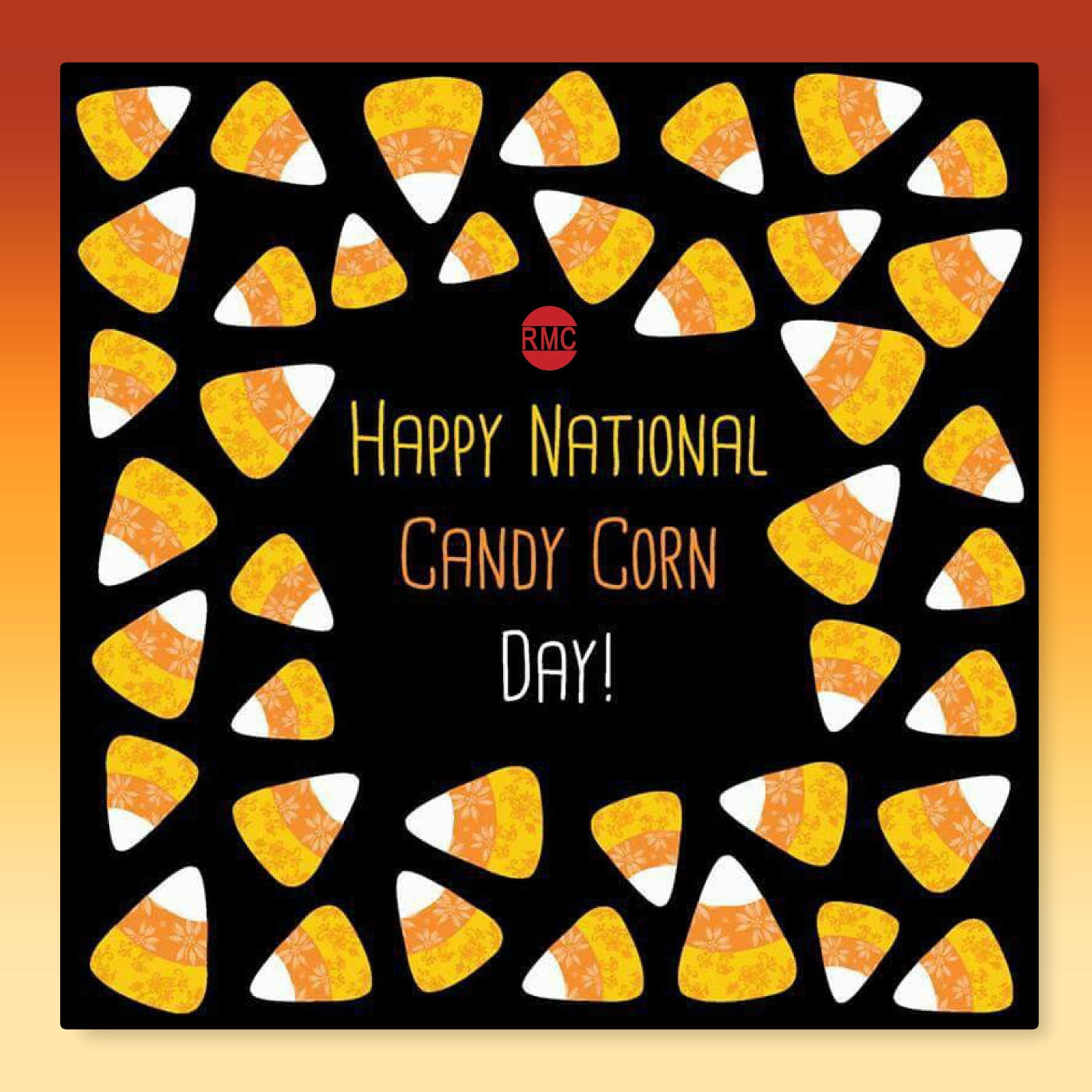 happy National Candy Corn Day poster
