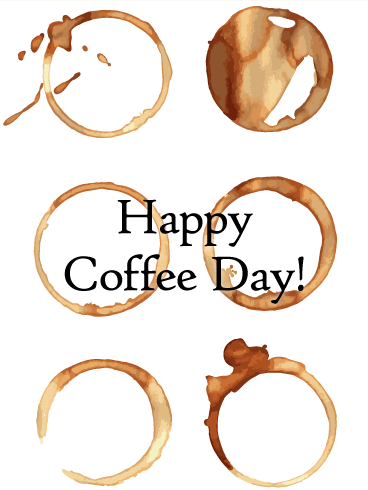 happy coffee day coffee mug marks