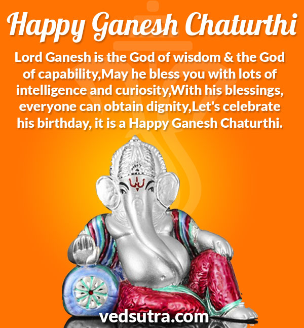 happy ganesh chaturthi lord ganesh is the god of wisdom & the god of capability