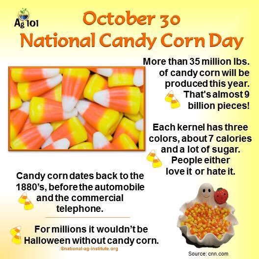 october 30 National Candy Corn Day information