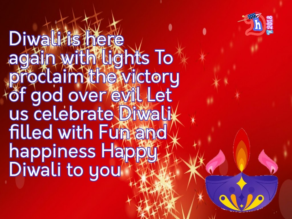 Diwali is here again with lights to proclaim the victory of god over evil