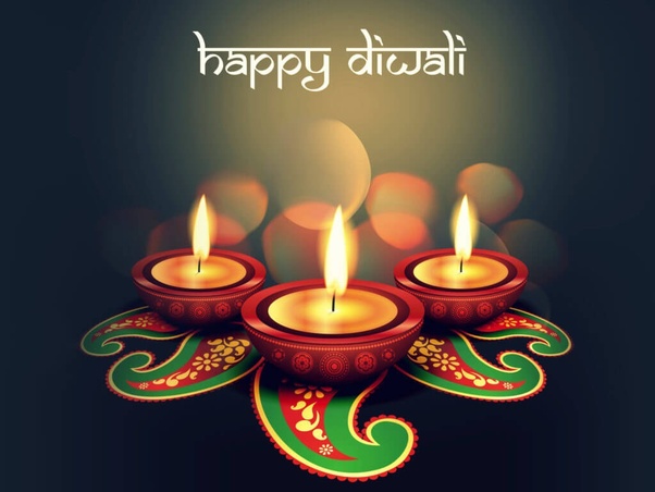 Happy Diwali diyas picture