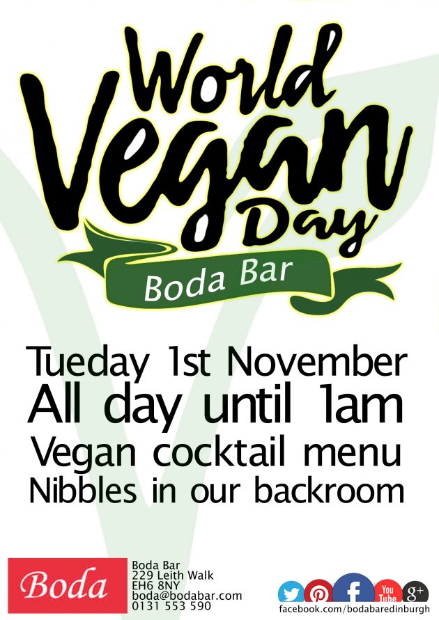 World Vegan Day boda bar