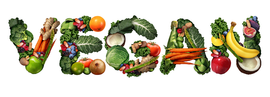 World Vegan Day vegetables text