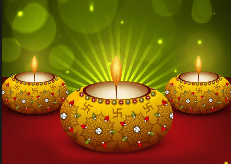 happy Diwali diya image