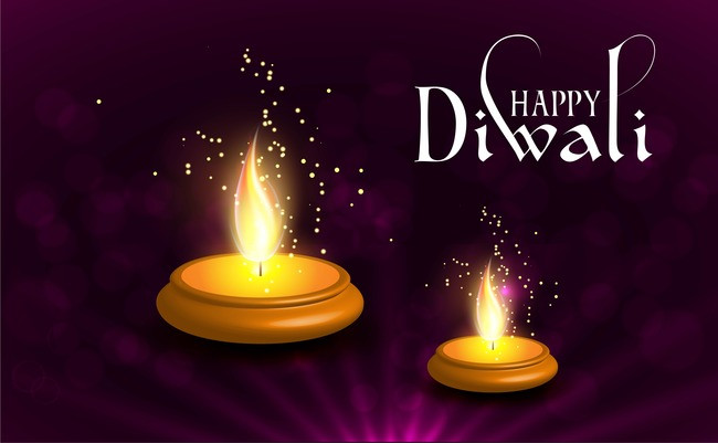 happy diwali diyas image