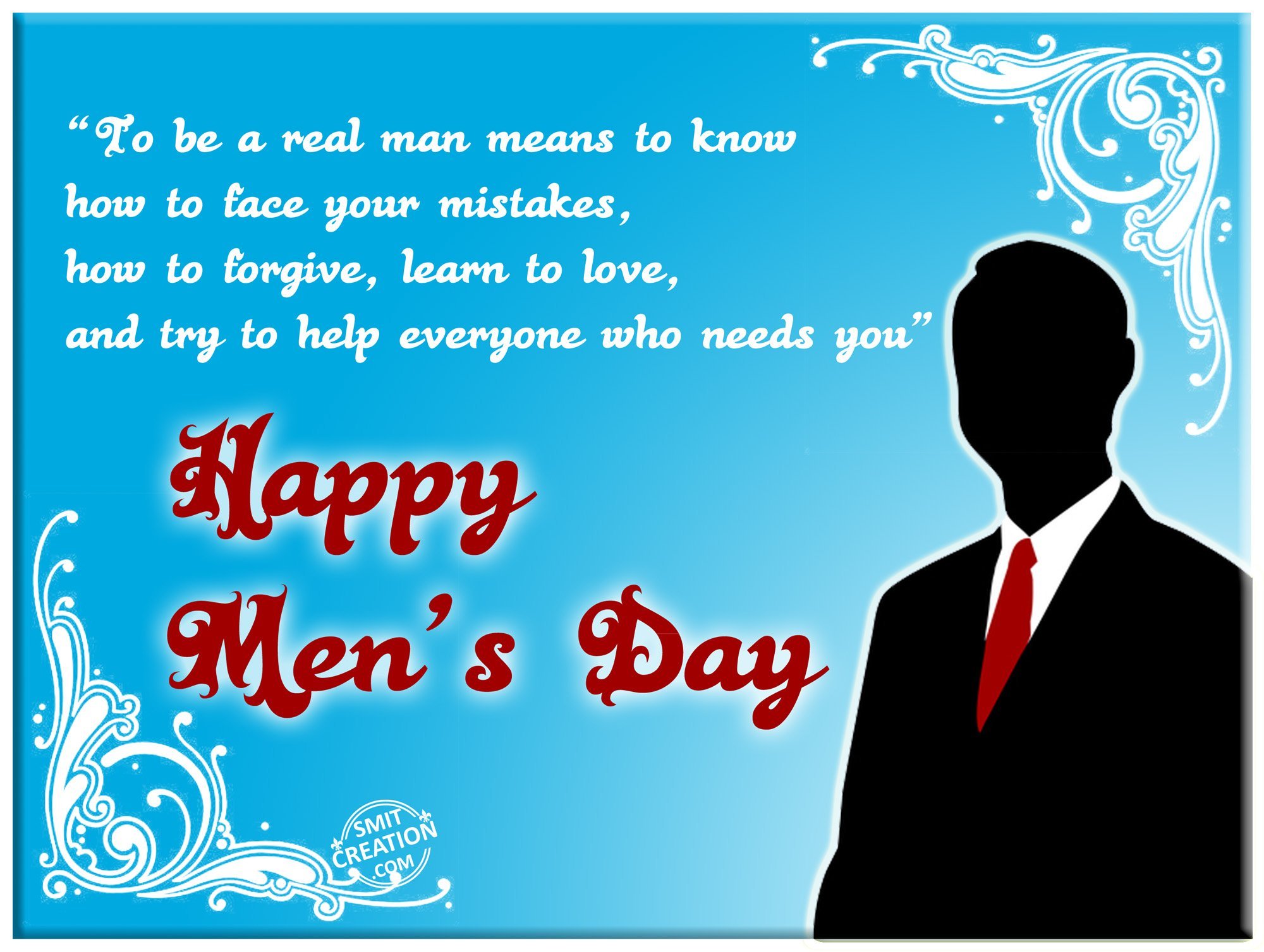 happy men’s day greeting card