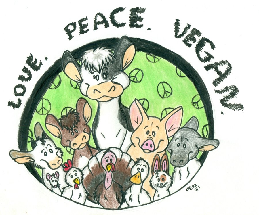 love peace vegan world vegan Day