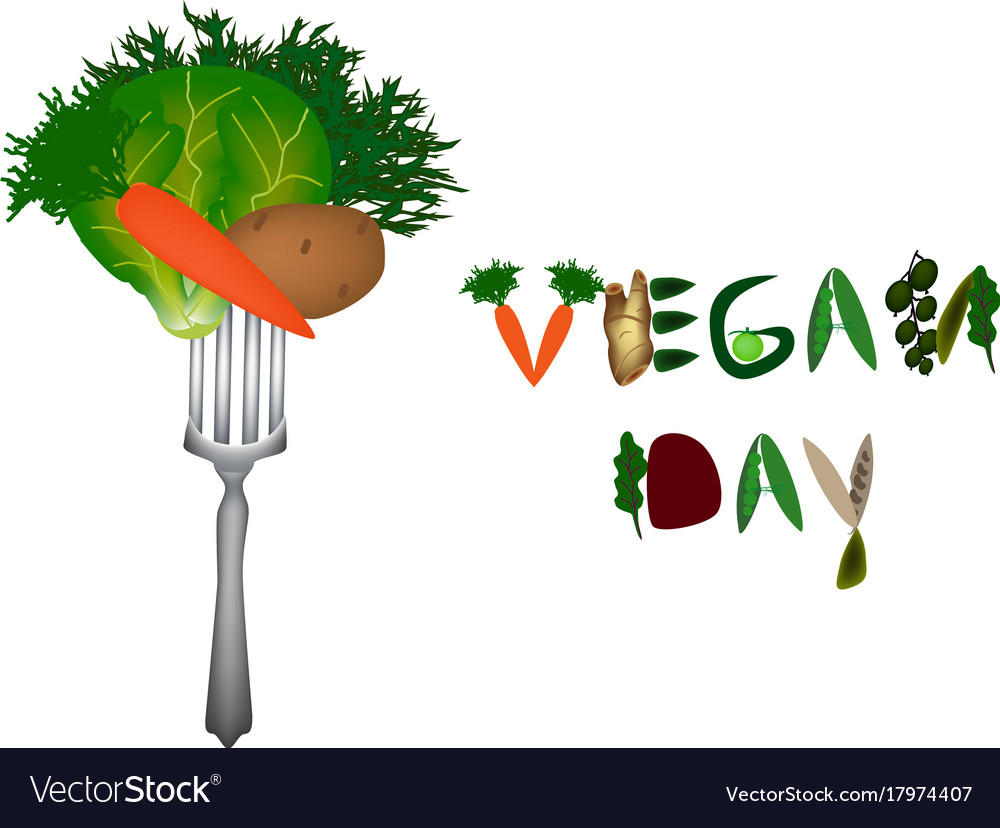 vegan day illustration
