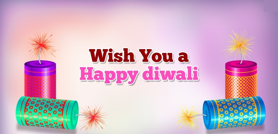 wish you a happy Diwali crackers picture