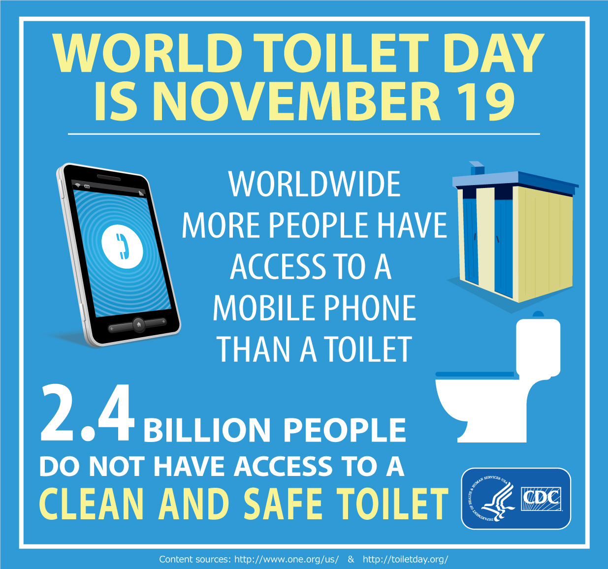 world toilet day is november 19 poster