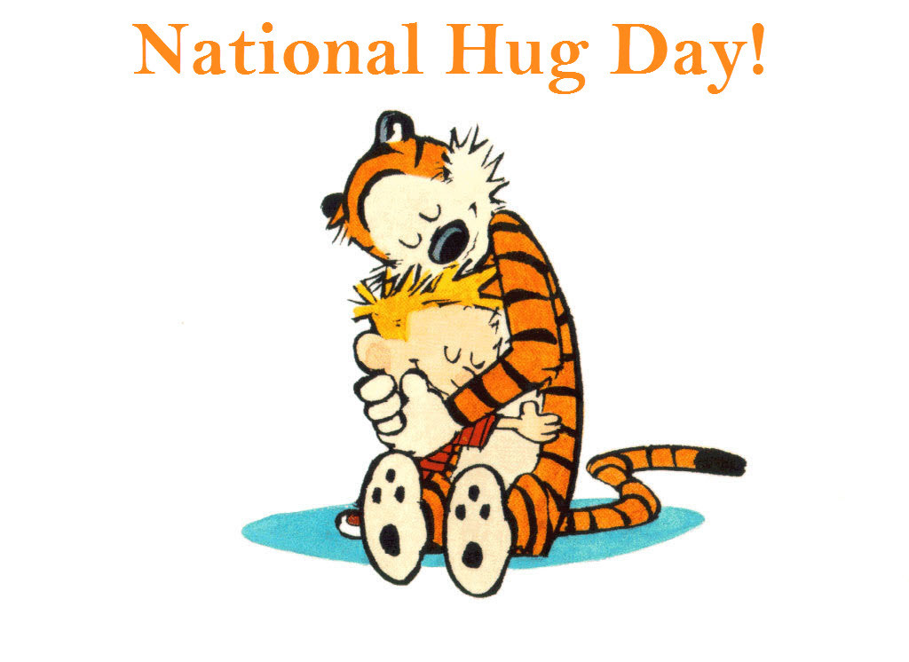 National Hugging Day calvin and hobbes huggin g
