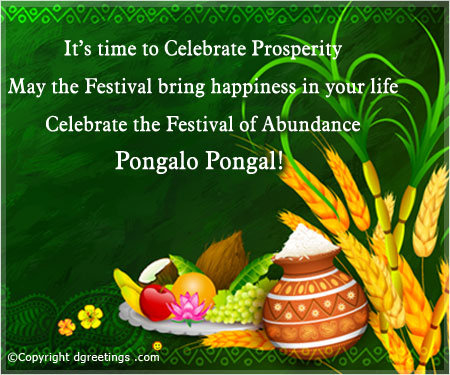 it’s time to celebrate prosperity happy Pongal