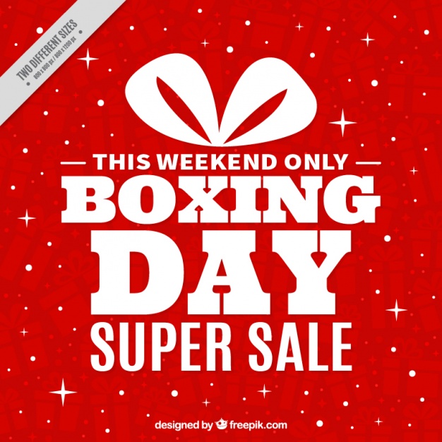 this weekend only boxing day super sale