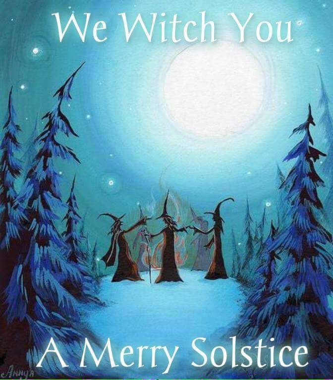 we witch you a merry solstice