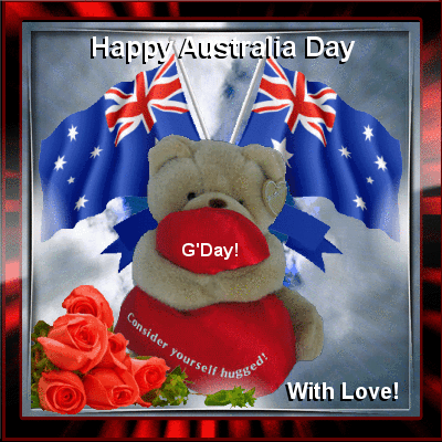 Happy Australia Day good day glitter