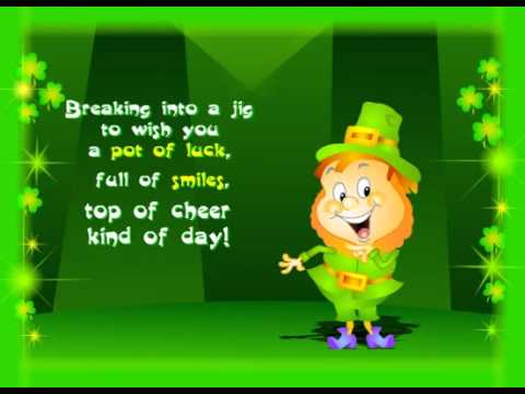 breaking into a jig to wish you a pot of luck full of smiles top of cheer kind of joy happy Saint Patrick’s Day