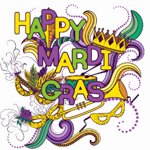 happy mardi gras greeting ecard