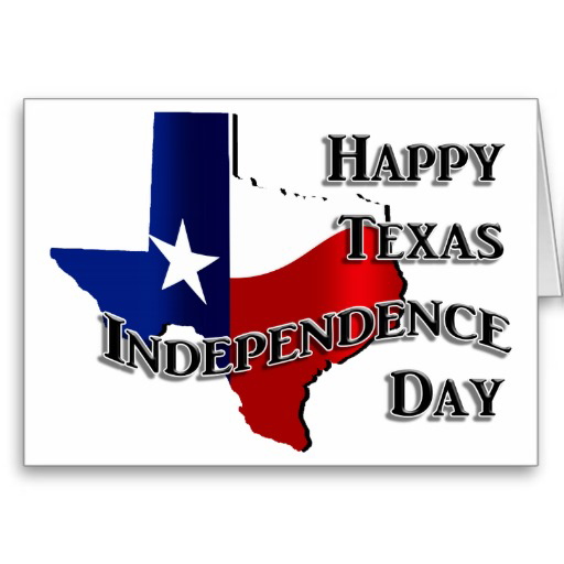 happy texas independence day greeting card