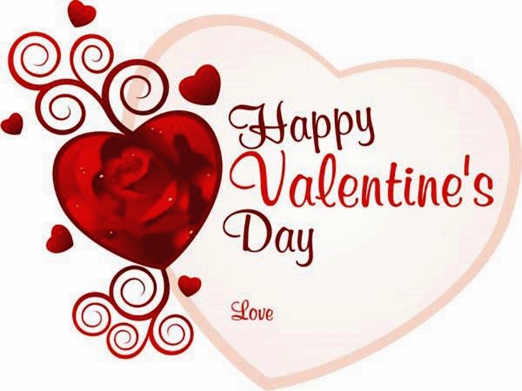 happy valentine’s day love greeting card