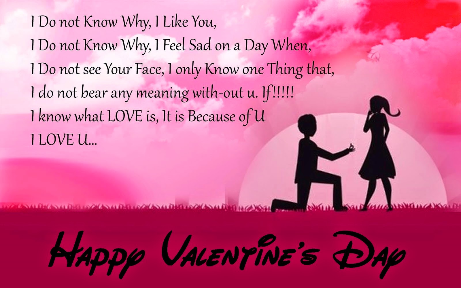 i do not know why, i like you, i do not know why, i feel sad on a day when happy valentine’ day