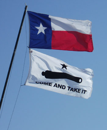 independence day texas flag come and take it