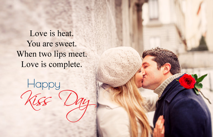 love is heat. You are sweet when two lips meet. love is complete happy kiss day