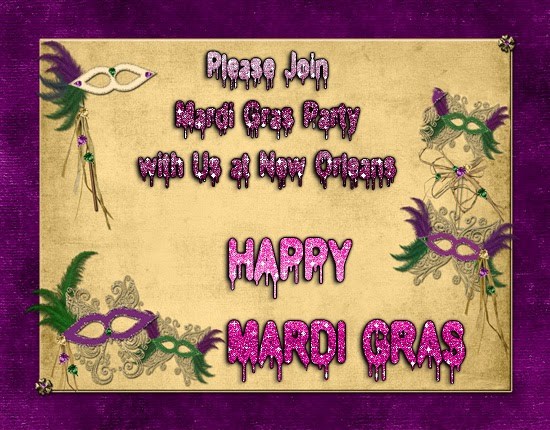please join mardi gras party with us at new Orleans happy mardi gras