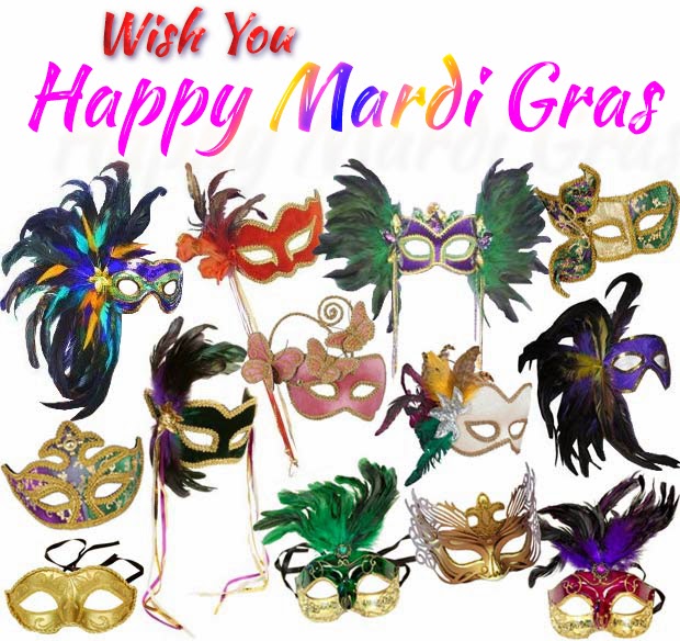 wish you happy mardi gras beautiful masks