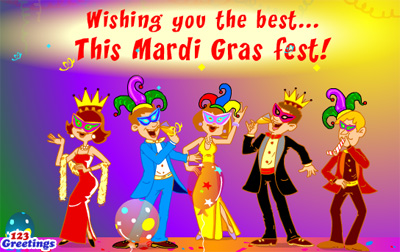 wishing you the best this mardi gras fest