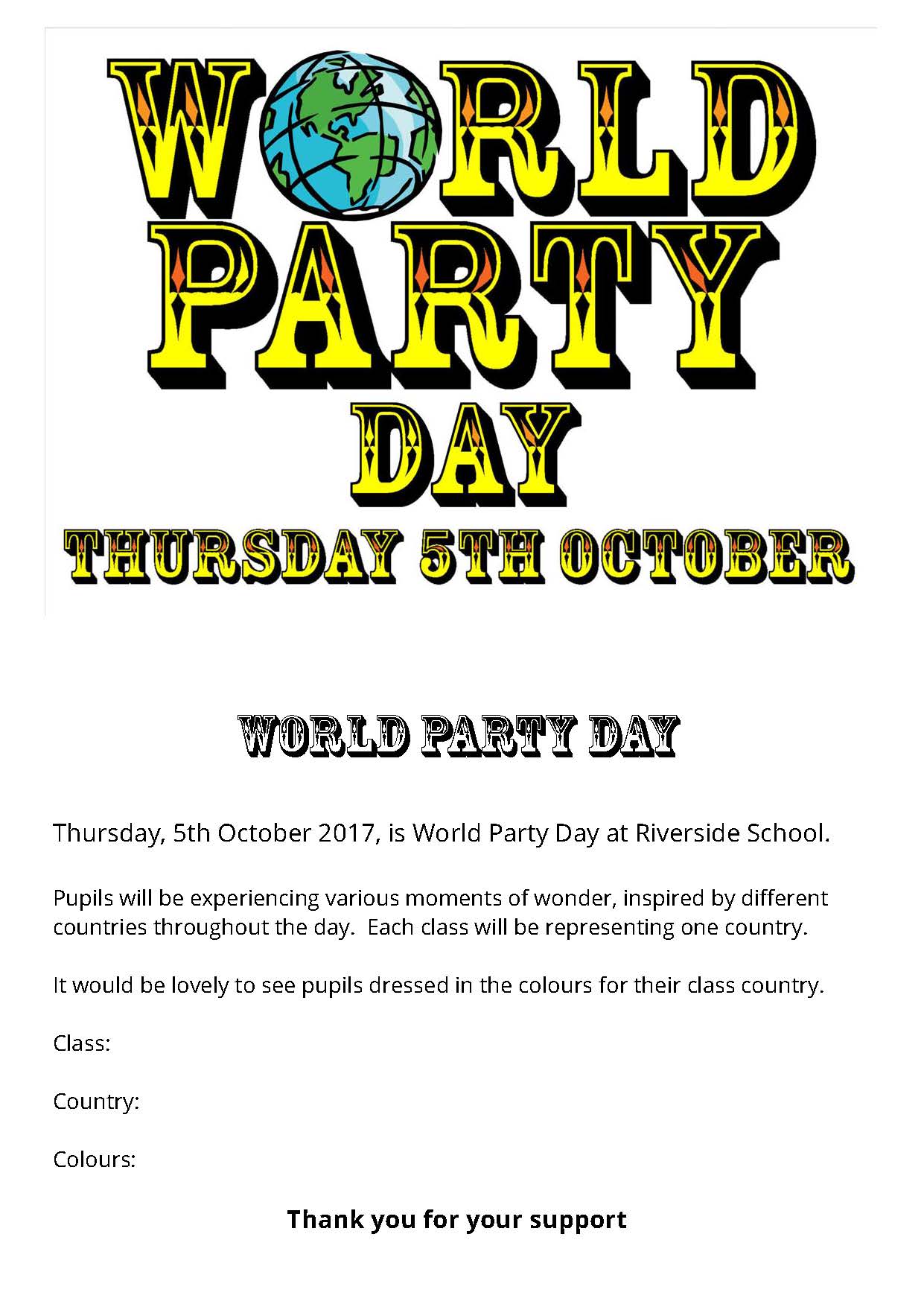 World Party Day ecard
