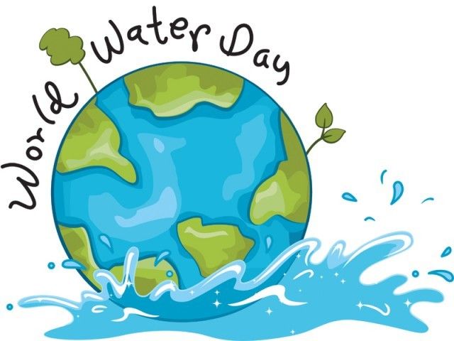 World Water Day earth globe illustration