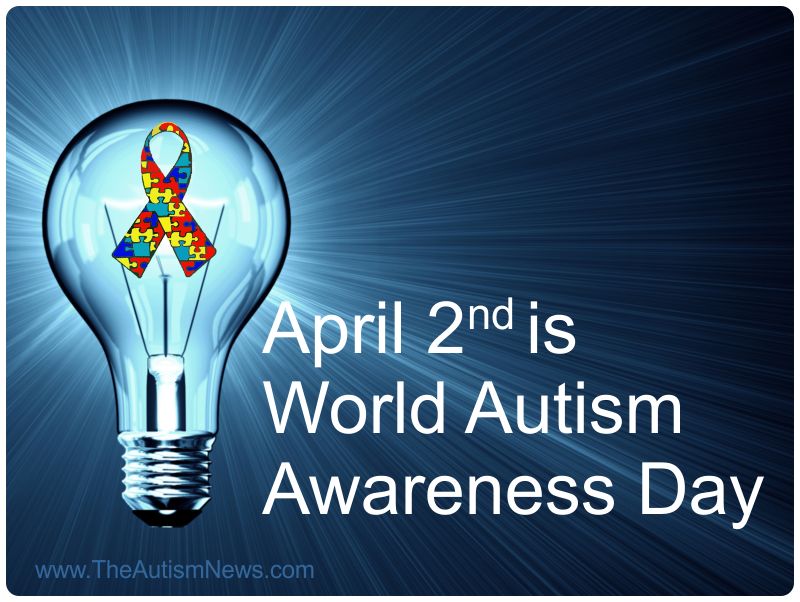 april 2nd is world autism awareness day light bulb