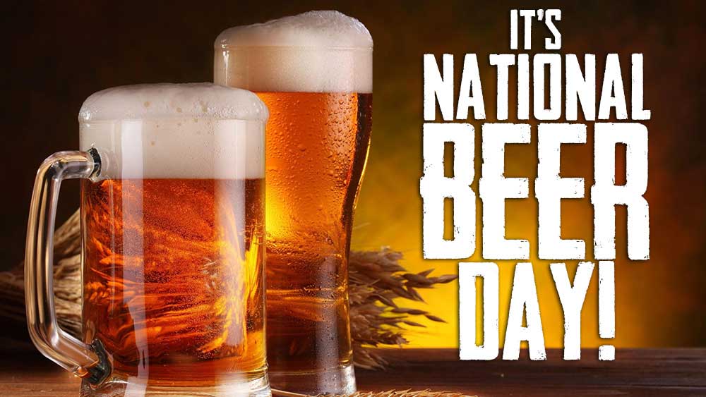 it’s National Beer Day beer mugs image