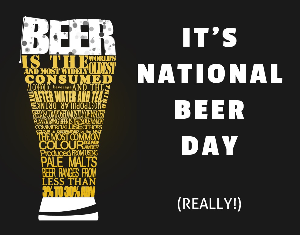 it’s national Beer Day