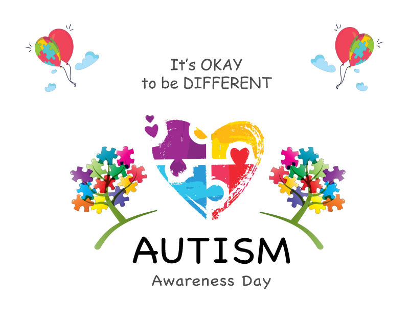 it’s okay to be different autism awareness day
