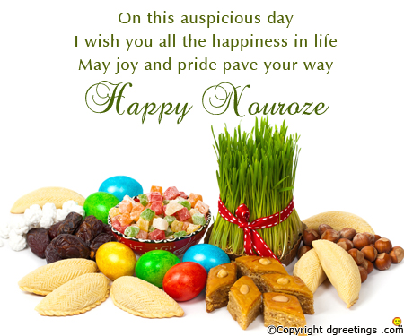 on this auspicious day i wish you all the happiness in life happy nowruz