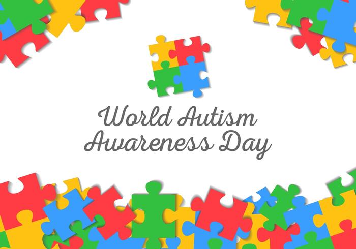world autism awareness day colorful puzzle illustration