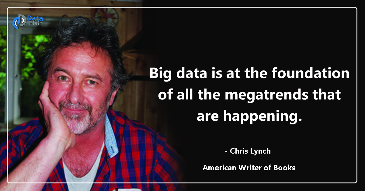 big data is at the foundation of all the megatrends that are happening. Chris Lynch